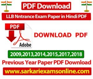 DDU-LLB-Nntrance-Exam-Paper-in-Hindi-PDF-Previous-Year-Question